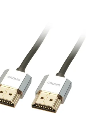 LINDY CROMO SLIM Câble HDMI 2.0 Blindé Plaqué Or 1m | Livraison express