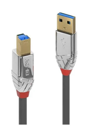 LINDY CROMO LINE Câble USB-A mâle vers USB-B Mâle 3.0 Plaqué Or 3m | Commandez maintenant