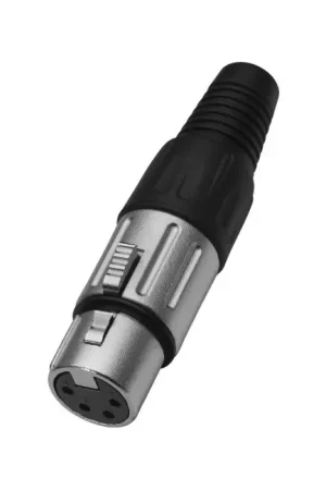 Prix promo | MONACOR XLR-804/J Connecteur XLR 4 Pôles Femelle Ø9mm