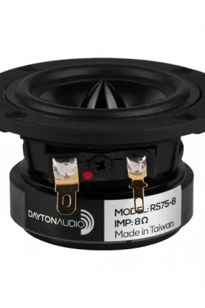 DAYTON AUDIO RS75-8 Haut-Parleur Large Bande 15W 8 Ohm 80.5dB 160Hz - 20kHz Ø7.6cm - Nouveauté
