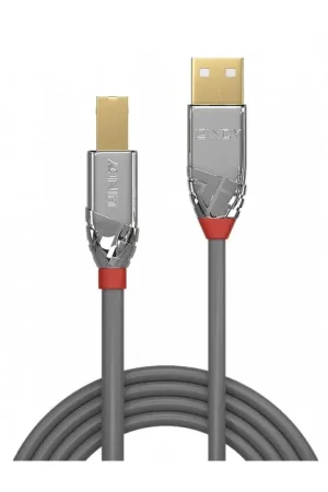 LINDY CROMO LINE Câble USB-A Mâle / USB-B Mâle 2.0 Plaqué Or 0.5m - Offre spéciale