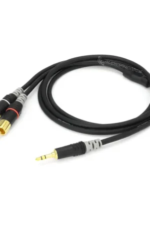 Qualité premium - SOMMERCABLE HBA-3SC2 Câble RCA Stéréo Mâles vers Jack 3.5mm Stéréo Mâle 1.5m