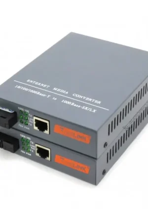 Convertisseur Ethernet vers Fibre Optique (La paire) Alimentation Jack DC - Nouvel arrivage
