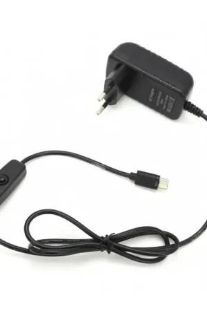 Premium - Adaptateur Secteur Alimentation 100-240V AC vers 5V / 3A USB-C avec interrupteur