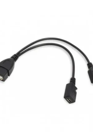À ne pas manquer | Câble USB-A Femelle vers Micro-USB Mâle OTG avec entrée alimentation auxiliaire 20cm