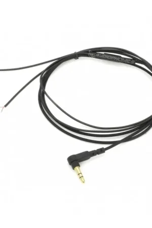 Nouveau produit | Câble Jack TRS 3.5mm Stéréo Mâle Coudé Plaqué Or vers Fils Nus 1.2m