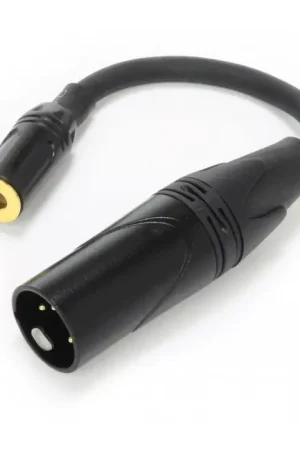 Câble Adaptateur XLR Mâle 4 Pins vers Jack 4.4mm Femelle Plaqué Or 15cm - Ajoutez au panier