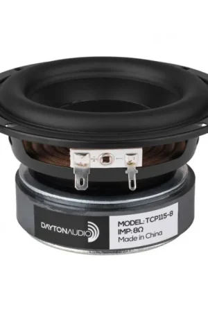 DAYTON AUDIO TCP115-8 Haut Parleur Bas Médium Papier 40W 8 Ohm 81.9dB 55Hz - 6000Hz Ø10cm - Qualité supérieure