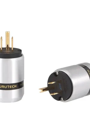 FURUTECH FI-46M NCF (G) Connecteur Secteur US Type B NEMA 5-15 Cuivre Plaqué Or Traitement Alpha NCF Ø20mm - Qualité professionnelle