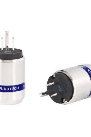 Prix exceptionnel | FURUTECH FI-48M NCF (R) Connecteur Secteur US Type B NEMA 5-15 Cuivre Plaqué Rhodium Traitement Alpha NCF Ø20mm