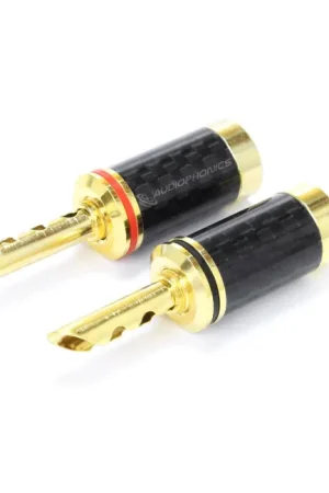 Recommandé | DYNAVOX Fiches Bananes Plaquées Or Ø5mm (La paire)