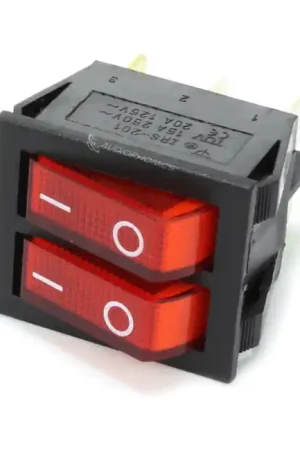 Derniers articles - Interrupteur NO Lumineux Double 250VAC 15A Rouge