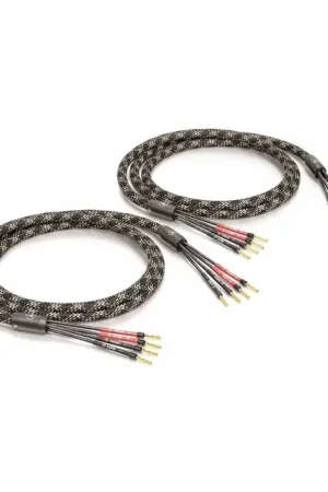 Profitez-en - VIABLUE SC-4 BI-AMPING CRIMP Câbles d'Enceintes Bi-Amplification Cuivre OFC plaqué Argent Ø12.5mm 3m (La paire)