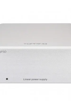 Prix bas - TOPPING P50 Alimentation Linéaire Régulée Ultra Faible Bruit 2x 5V 1A + 15V 1A Argent
