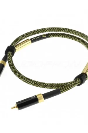 RAMM AUDIO ELITE 8 PREMIUM Câbles RCA Cuivre OCC Cryo NBU Masse Flottante Plaqué Or 1m (La paire) - Achetez maintenant