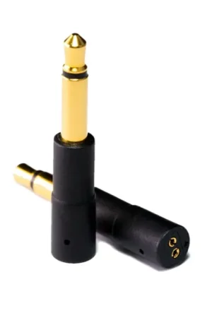 OEAUDIO Adaptateur IEM CIEM Femelle vers Jack 3.5mm Mâle CuOFP Plaqué Or (La paire) - Très bien noté