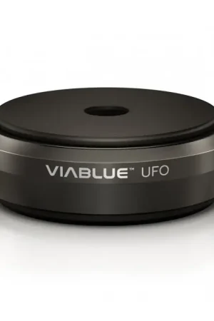 Stock presque épuisé - VIABLUE UFO XL Absorbeurs de Vibrations Noir Ø65mm (Set x4)