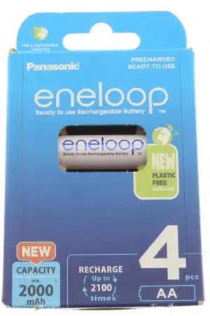 Affaire à saisir - PANASONIC ENELOOP NiMh AA Accumulateurs 1.2V 2000mAh (Set x4)