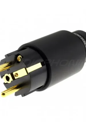 ETI LEGATO Connecteur Secteur Schuko Type E/F Cuivre Pur Plaqué Or Ø20mm - Commandez maintenant