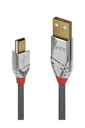Cette semaine uniquement - LINDY CROMO LINE Câble USB-A Mâle vers Mini USB-B Mâle 2.0 Plaqué Or 2m