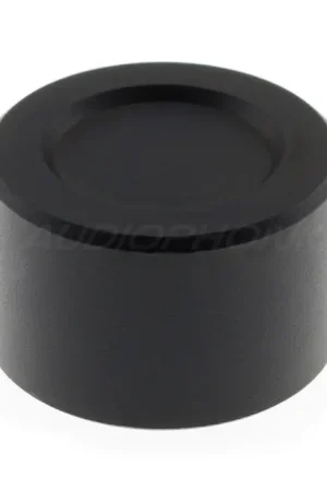 Liquidation | Bouton Aluminium Axe Méplat 25mm Ø6mm Noir