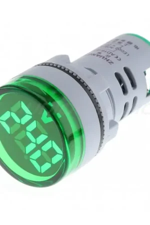 Offre - Afficheur de Tension Voltmètre à LED Verte 60-500VAC Ø22mm