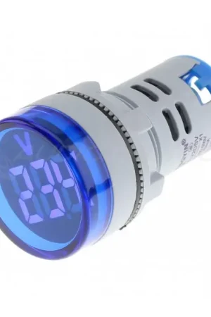 Profitez-en - Afficheur de Tension Voltmètre à LED Bleu 60-500VAC Ø22mm
