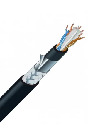 Préféré des clients - CANARE RJC6-4P-SFM Câble Ethernet Cat 6 SF/UTP 8x0.26mm² Ø8.6mm