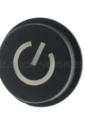Bouton Poussoir 15x10mm Noir avec Symbole Lumineux LED Blanche | Prix malin