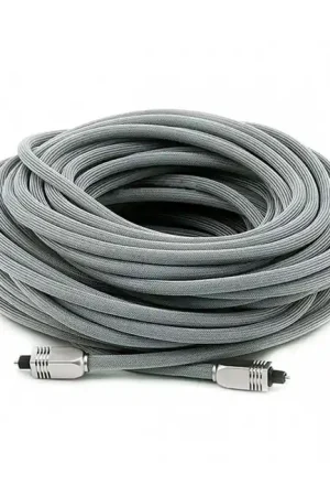 Promotion | Câble Optique Toslink SPDIF Connecteurs Métal 22m