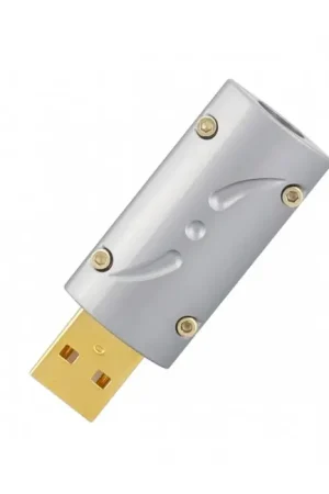 Qualité professionnelle - VIBORG UA201 Connecteur USB-A 2.0 Mâle Plaqué Or 24k Ø8.5mm