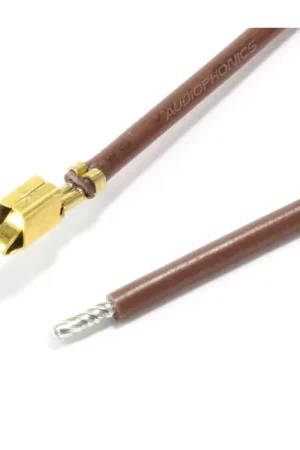 Affaire à saisir | Câble VH 3.96mm Femelle vers Fil Nu Sans Boîtier 1 Pôle Plaqué Or 40cm Marron (x10)