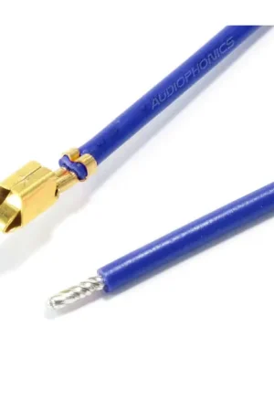 Câble VH 3.96mm Femelle vers Fil Nu Sans Boîtier 1 Pôle Plaqué Or 40cm Bleu (x10) | Achetez dès aujourd'hui