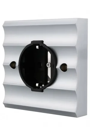 VIBORG VE02R Embase Secteur Schuko Type F Cuivre Pur Plaqué Argent / Rhodium 250VAC 16A - Tout juste arrivé