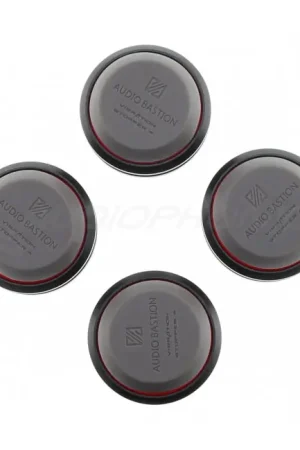 AUDIO BASTION REDLINE DAMPER Absorbeurs de Vibrations Aluminium / Silicone 41 x 17mm (Set x4) - Petit prix