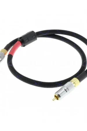 Câble Coaxial Cuivre OFC Plaqué Or Blindé 0.75m | Plus que quelques unités