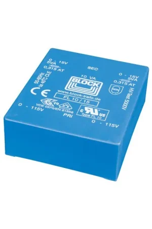 Affaire à saisir | BLOCK Transformateur pour Circuits Imprimés 2x12V 2x416mA 10VA