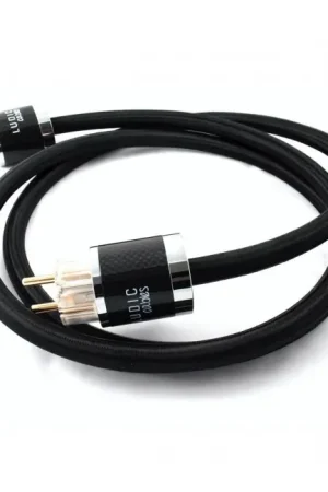 Offre du jour | LUDIC AESIR Câble secteur Schuko IEC C15 Cuivre UP-OCC plaqué Or 1m