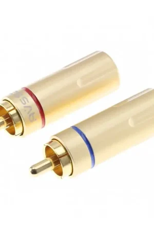 Connecteurs RCA Plaqué Or Ø6mm (La paire) Doré | Plus que quelques pièces