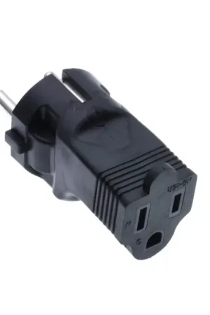 Adaptateur secteur US NEMA 5-15P vers SCHUKO FR | Direct fabricant