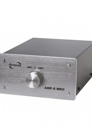Commandez dès aujourd'hui - DYNAVOX AMP-S MKII Commutateur Sélecteur Audio pour Enceintes / Amplificateurs Argent