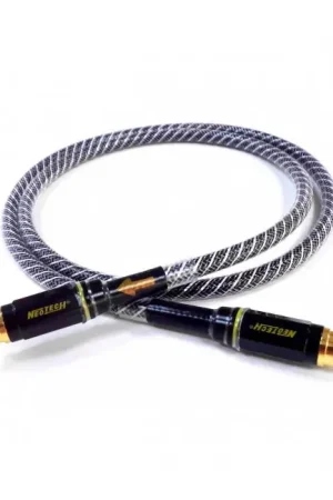 NEOTECH NEVD-2001 Câble Coaxial 75 Ohm Argent Blindé 1m | Achetez dès maintenant