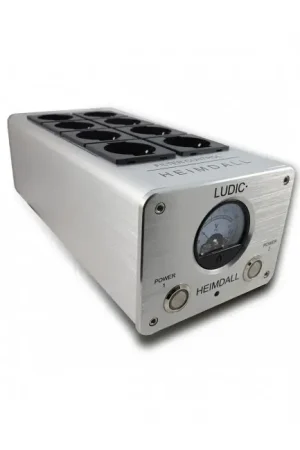 LUDIC HEIMDALL Distributeur Secteur Filtré 8 Prises Schuko Aluminium Argent - Direct usine