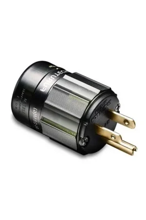 Qualité premium | FURUTECH FI-28M (G) Connecteur Secteur US Type B NEMA 5-15 Plaqué Or Ø17.5mm