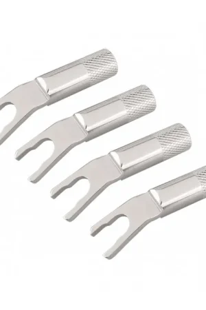 Retour facile - VIBORG VS702R Fourches Cuivre Pur Plaqué Cuivre OFC / Argent / Rhodium Ø4.5mm (Set x4)