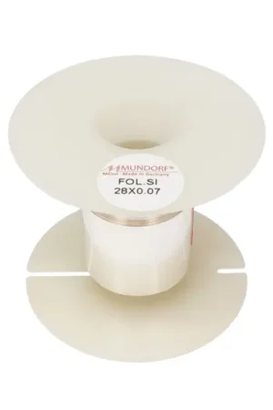 Déstockage | MUNDORF MCONNECT Fil de Câblage Plat Feuille d'Argent 28x0.07mm 1.96mm²