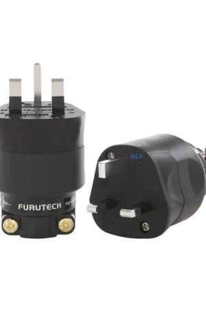FURUTECH FI-UK NCF (R) Connecteur Secteur UK Type G Cuivre Plaqué Rhodium NCF Traité Alpha 250VAC 13A Ø20mm - Prix malin