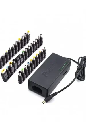 Adaptateur Secteur 100-240V AC vers 12/15/16/18/19/20/24V DC + 34 Adaptateurs Jack - Qualité premium