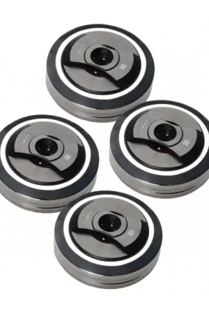 Très demandé - AUDIO BASTION X-PAD REF Contrepointes Aluminium Acier Inoxydable Ø50mm (Set x4)