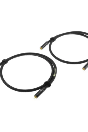 Dernière chance | RAMM AUDIO MOZART2 Câbles RCA Cuivre OCC Plaqués Or 1m (La paire)